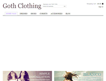 Tablet Screenshot of gothclothing.org